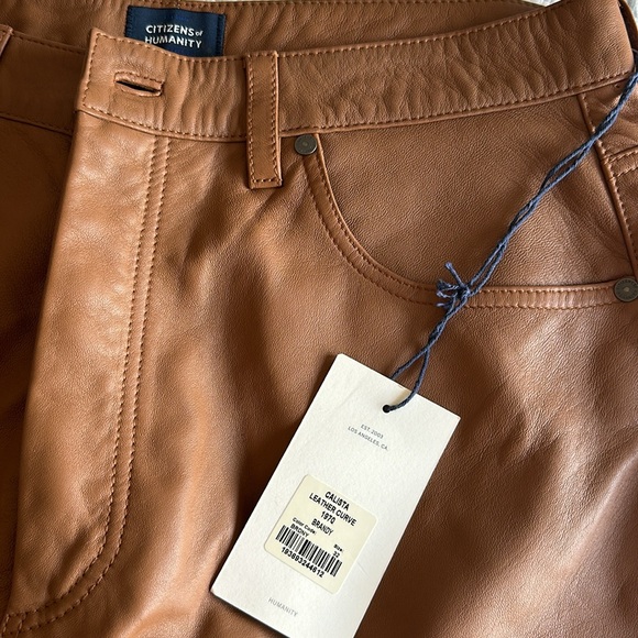 Citizens of Humanity - Calista Curve Jeans in Brandy Leather - Picture 5 of 5